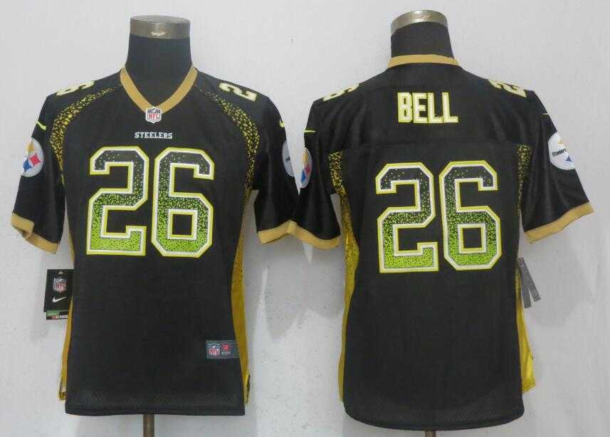 Women Nike Pittsburgh Steelers #26 Le'Veon Bell Black Drift Fashion Jersey